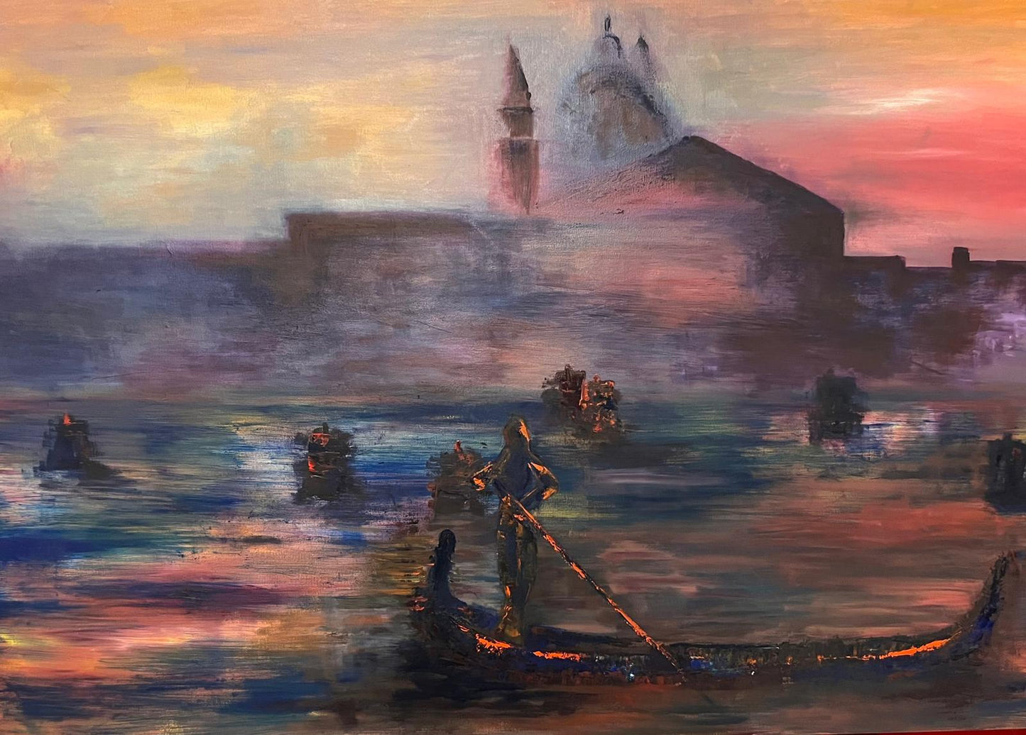 Gondole bercée par la mer
